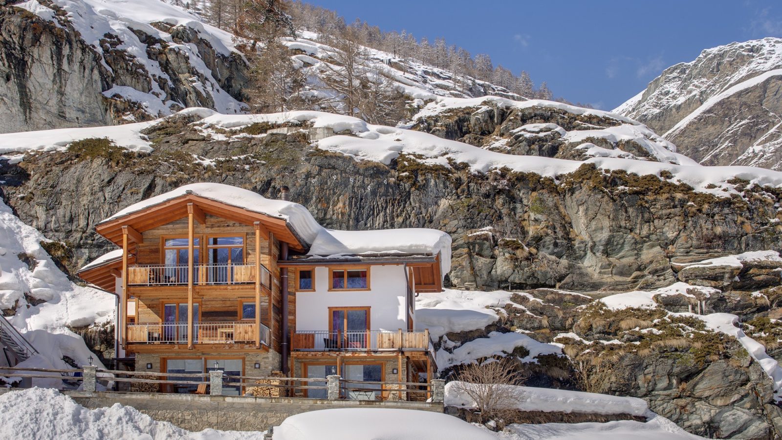 Chalet Ibron Zermatt snowy winter exterior