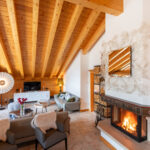 002 Annyonne Penthouse Zermatt Living Room Fireplace
