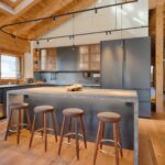 019 Penthouse Weissmatten Zermatt Kitchen Island